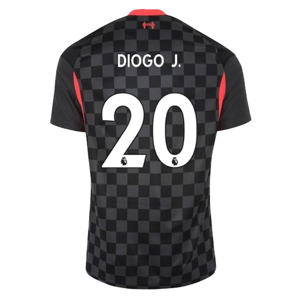Camiseta Liverpool NO.20 Diogo Jota Tercera equipo 2020-2021 Negro